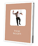 Concept of controlled businessman Presentation Folder
