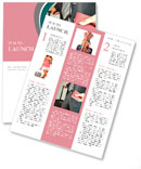 Traveling businessman handing passport Newsletter Template