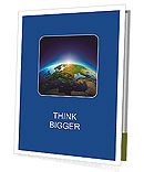 Planet earth with sun rising over European countries (Elements of this image furnished by NASA- eart Presentation Folder