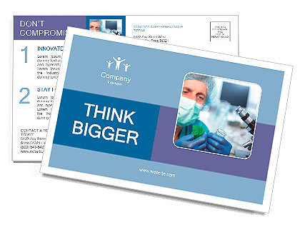 Laboratories experiment Postcard Template