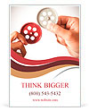 Partnership concept with gear and businessmsn Ad Template