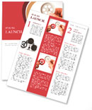 Partnership concept with gear and businessmsn Newsletter Template