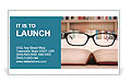 Closeup of reading glasses on the book. shot in the library Business Card Template