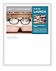 Closeup of reading glasses on the book. shot in the library Newsletter Template