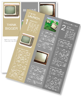 Aparelho de televisão do vintage isolado. O trajeto de grampeamento incluído. Boletins informativo