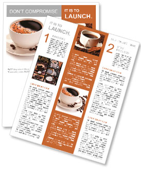 Kahve fincanı ve beyaz bir arka plan üzerinde fasulye. Haber yayını