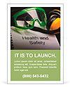 Health and safety register with goggles and earphones Ad Template