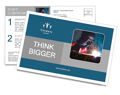 Welder Postcard Template