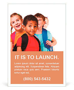 Kids ready back to school Ad Template