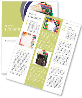 Eğitim malzemeleri ile schoolbag Haber yayını