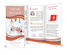 Doctor at hospital working on a digital tablet Brochure Template