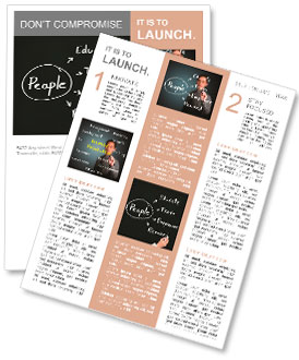 Personnel manager hand writing human resource management concept for developing skill, ability, pote Newsletter Template