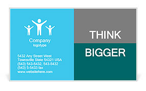 New technology cloud compute concept Business Card Template