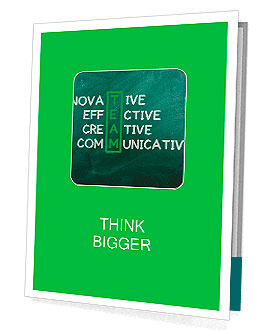 Chalk drawing - TEAM: innovative ,effective,creative ,communocative Presentation Folder