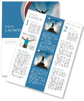 空を背景に人間と日照シルエット。 ニュースレター