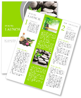 Zen bazalt taşlar ve çiy ile bambu Haber yayını