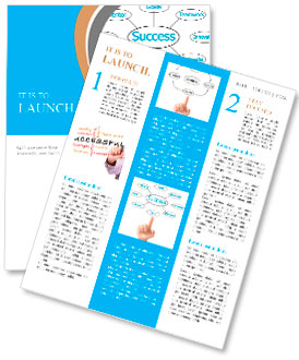 Hand pekar planen framgång flödesschema Nyhetssändning