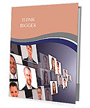 Many the isolated portraits of people Presentation Folder