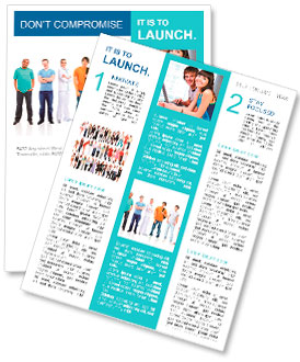 Velká skupina mladých lidí Newsletter