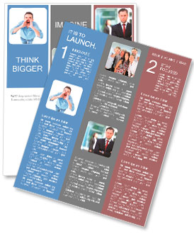 Gros plan portrait d'un jeune homme criant à haute voix sur un fond blanc Newsletter