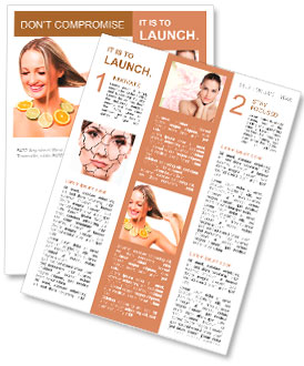 Portrait d'une belle femme avec le cheveu sain Newsletter