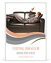 Manager on couch Ad Template