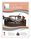 Manager on couch Flyer Template