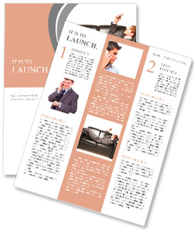 Manager on couch Newsletter Template