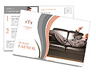Manager on couch Postcard Template