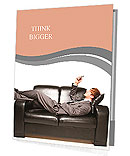 Manager on couch Presentation Folder