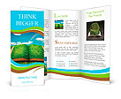 Open magic book of nature Brochure Template