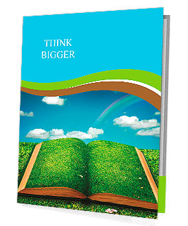 Open magic book of nature Presentation Folder