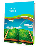 Open magic book of nature Presentation Folder