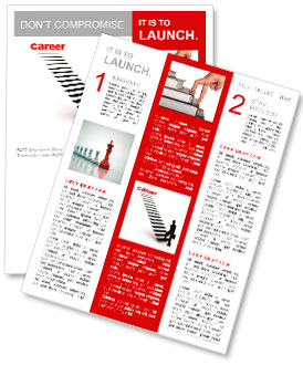 Tredimensionell bild av en man uppnår karriär Nyhetssändning