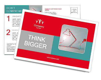 Desk lamp shaped electric cord - energy and creativity concept Postcard Template