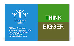 Managing your money and debt management with a business man on a ladder taking care of a tree that i Business Card Template