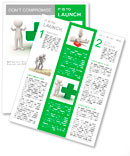 3d man showing thumbs up with green plus sign on white background Newsletter Template