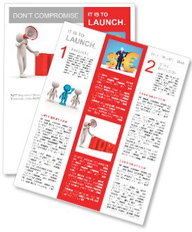 Persona 3D con un megafono e la parola 