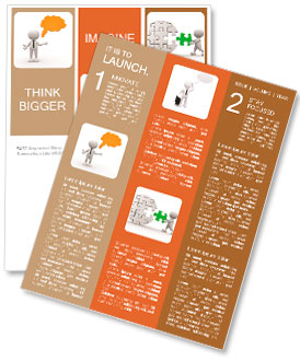 3d people - man , person with bubbles. Concept of message. Newsletter Template