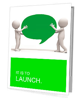 Board/ two people carrying an oval board Presentation Folder