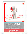 Contact/phone/A people speak by phone Ad Template