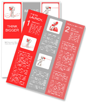 Contact/phone/A people speak by phone Newsletter Template