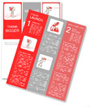 Contact/phone/A people speak by phone Newsletter Template