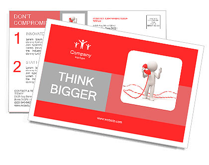 Contact/phone/A people speak by phone Postcard Template