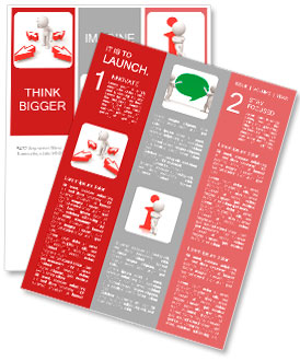 Arrow/think/choose/ a man thinking during four arrows Newsletter Template