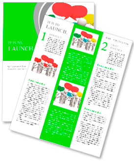 Discuss/debate/Seve ral people are discussed Newsletter Template