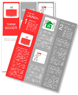 Board/a people is holding a board Newsletter Template