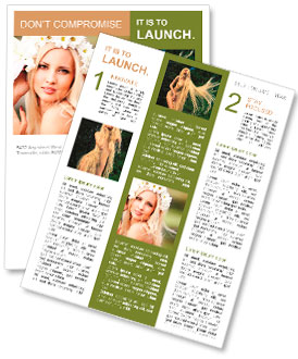 Portrait de la belle jeune fille à l'extérieur au printemps Newsletter