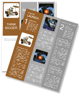 CAPE CANAVERAL, FL- DEC 28: The Lunar Roving Vehicle of Apollo 17 displayed at NASA, Kennedy Space C Newsletter Template