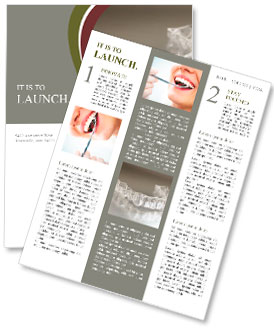 Denture with braces Newsletter Template